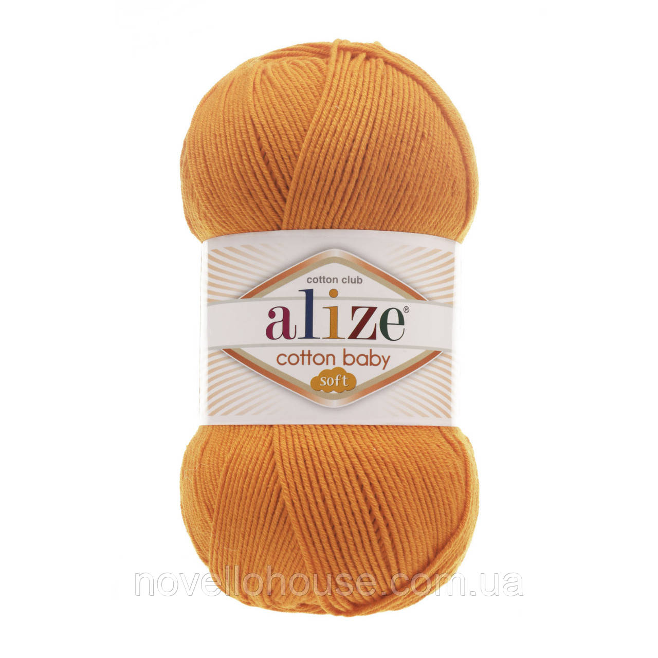 Alize COTTON BABY SOFT (Котон Бейбі Софт) № 336 помаранчевий (Пряжа бавовна з акрилом, нитки для в'язання)