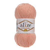 Alize COTTON BABY SOFT (Коттон Бейби Софт) № 145 персиковый (Пряжа хлопок с акрилом, нитки для вязания)