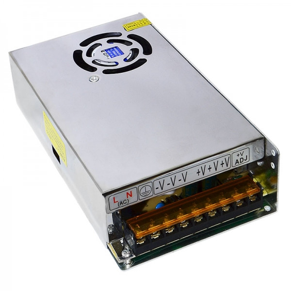 Блок живлення металевий (стабілізований імпульсний адаптер) 12V 20A 250W, MHZ S-250-12
