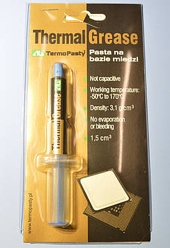 Теплопроводящая Паста на основі міді (шприц 1.5 см. куб.) AG 3.1 Вт/м. ДО CHE1519