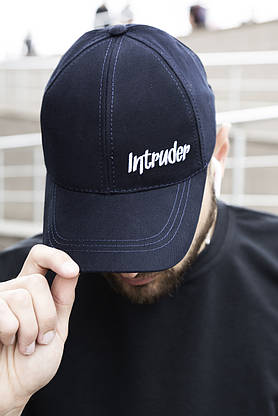 Кепка Intruder чоловіча | жіноча синя брендовий small logo + Фірмовий подарунок, фото 2