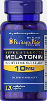Puritans Pride, мелатонин (120 капс х 10 мг), melatonin 10/2022