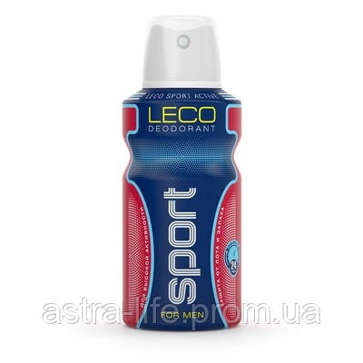 Дезодорант-антиперспірант «LECO» SPORT, Seven Active for men посилений ефект 150 мл