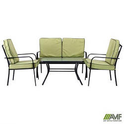Комплект садових меблів Veracruz чорний/салатовий AMF