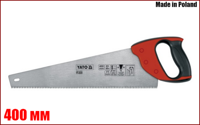 Ножівка для дерева 400 мм Yato YT-3101