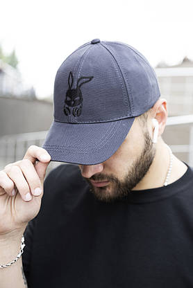 Кепка Intruder чоловіча | жіноча сіра брендовий bunny logo + Фірмовий подарокс, фото 2