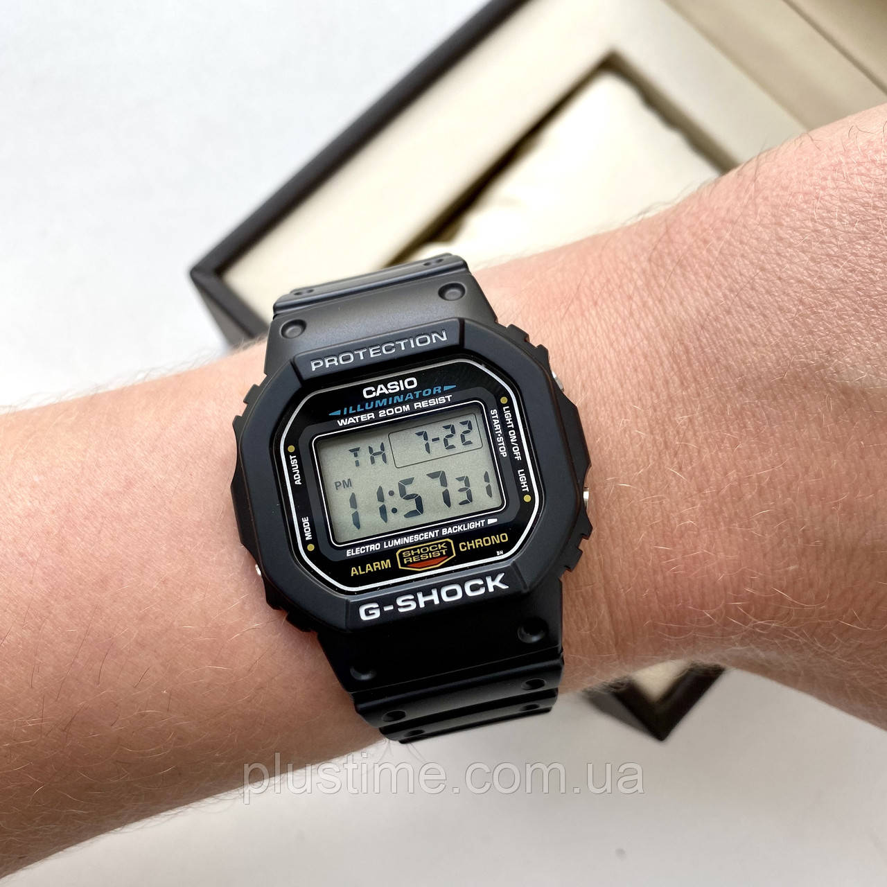 Часы CASIO G-Shock DW-5600E наручные спортивные водостойкие с таймером, секундомером, подсветкой - фото 3 - id-p1429209925