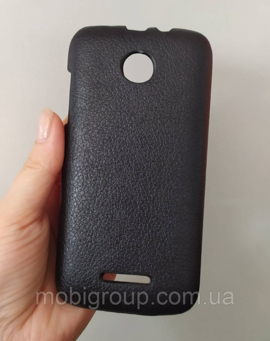 Чохол шкіряний для Lenovo A390, Чорний