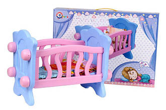Ліжечко для ляльки з постіллю в коробці 4166 ТЕХНОК