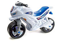 Детский мотоцикл беговел 2-х колесный белый ORION 501