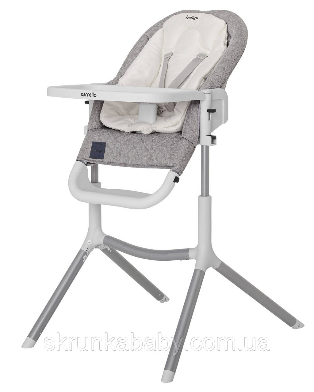 Стілець для годування Carrello Indigo Light Grey