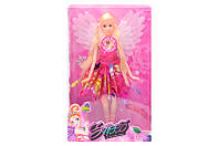 Лялька шарнірна Фея з крилами (крила світяться) 632A лялька з чарівною паличкою