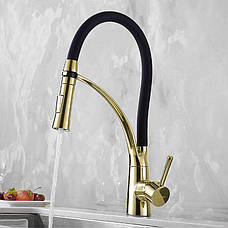 Змішувач для кухні REA GASPAR BLACK GOLD, фото 4