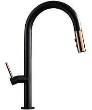 Змішувач для кухні REA APOLLO BLACK ROSE GOLD, фото 3