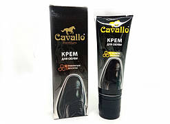 Крем для взуття чорний з аплікатором Cavallo