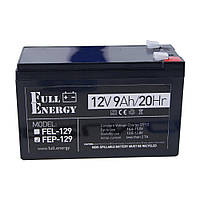 Акумулятор 12В 9 Аг для ДБЖ Full Energy FEP-129