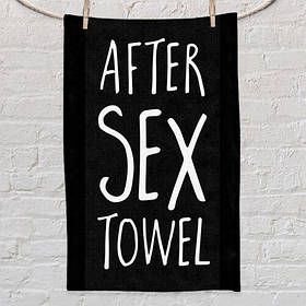 Рушник маленьке з принтом After sex towel