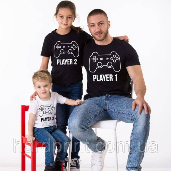 Футболки. Family Look. Тато і дитина. Геймери