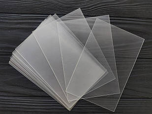 Поліефірне скло ПЕТ для фоторамок, замінник скла для захисту фото, оргскло 15х21 см. Гнучке