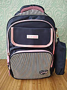 Рюкзак шкільний ортопедичний для дівчинки 3-9 клас, мяка спинка + пенал