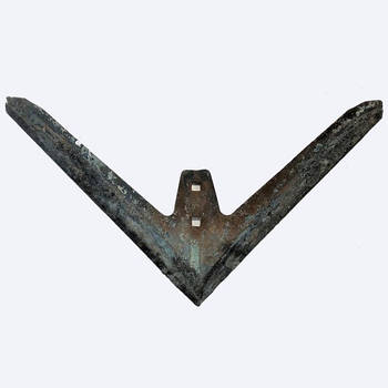 Лапа культиватора КПС 400 мм стрельчатая з наплавленням