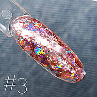 Гель-лак Saga Galaxy Glitter No 3 (8 мл)