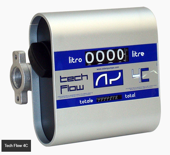 Лічильник обліку дизпалива 20-120 л/хв. для Міні АЗС Tech Flow 4C Adam Pumps (Італія)