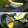 Рушник Primo з мікрофібри для автомобіля 30x60 см - Gray&Yellow, фото 2