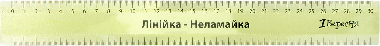 Лінійка пласт. 30см "1В" Неломайка кольорова №370534(50)