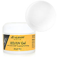 Яркий белый LED/UV-гель All Season White, 28 г
