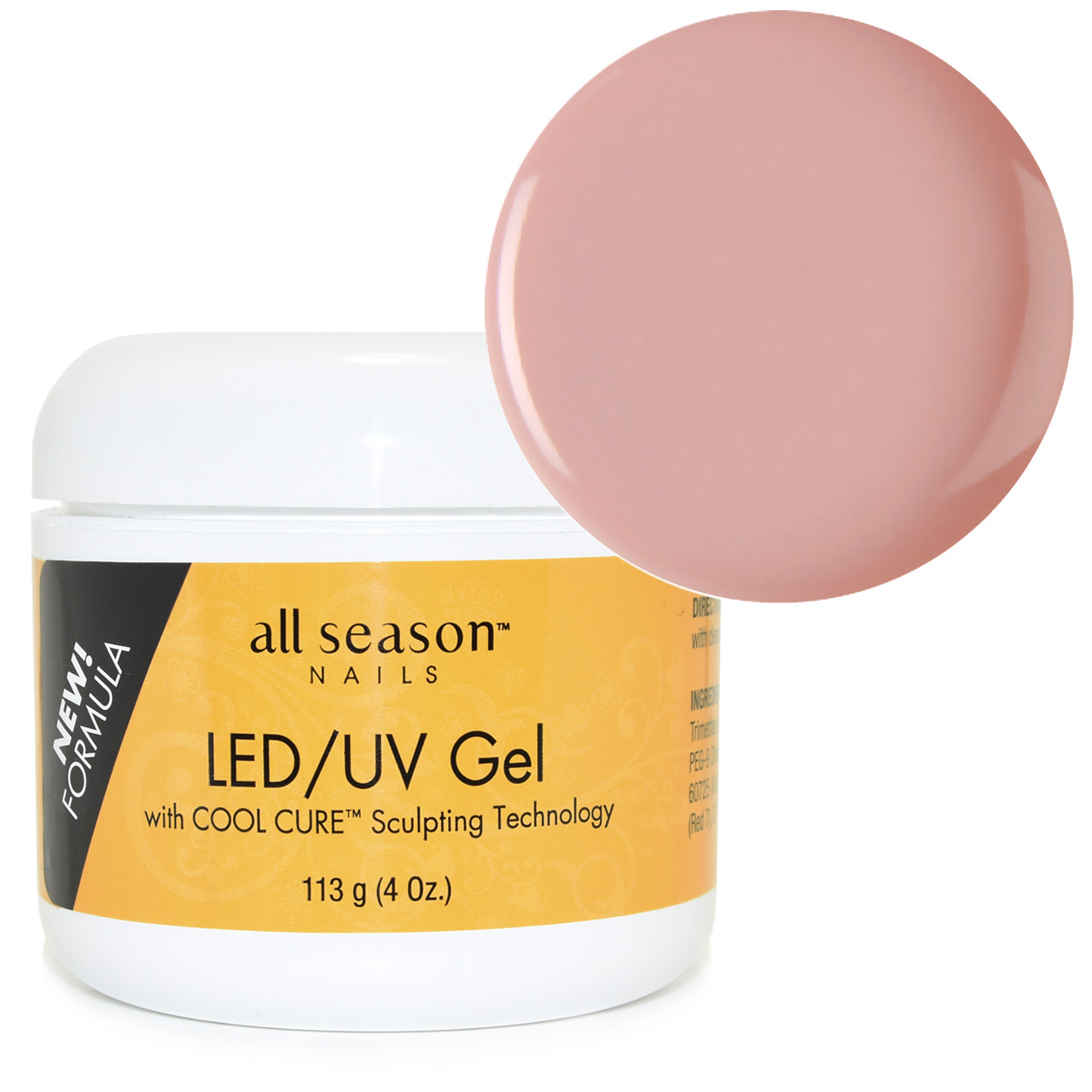 Камуфлюючий LED/UV-гель All Season Opaque Pink, 113 г