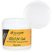 Прозорий LED/UV-гель All Season Clear, 56 г