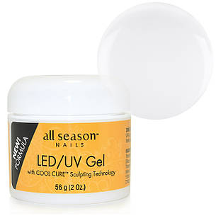 Прозорий LED/UV-гель All Season Clear, 56 г, фото 2