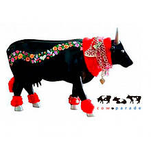 Барвиста колекційна статуетка Корова "Haute Cow-ture" з міжнародного фестивалю Cow Parade Size L