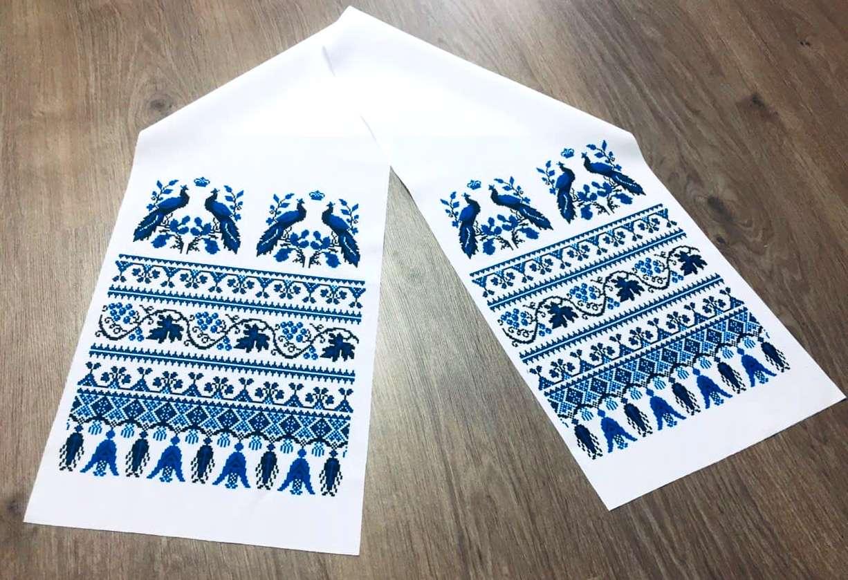 Весільнийрушник синій, фото 1