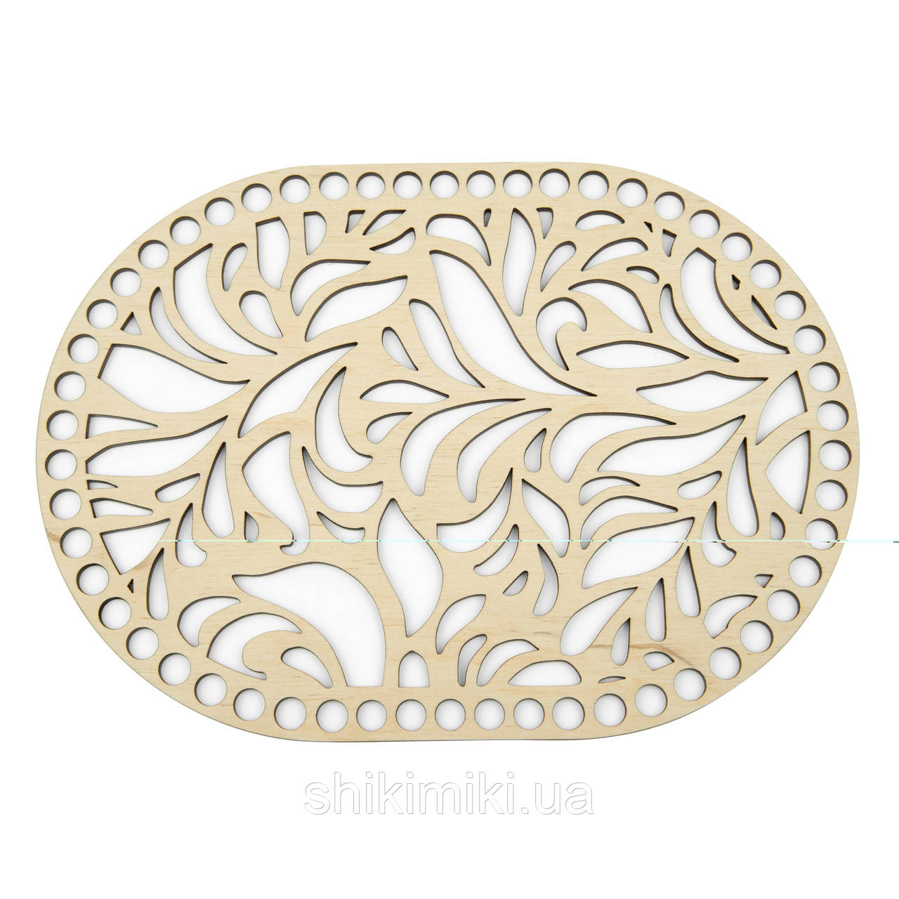 Денце з фанери ажурне овальне -11 (14*19 см), фото 1