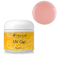 Прозрачно-розовый UV-гель для наращивания ногтей All Season Pink, 56 г