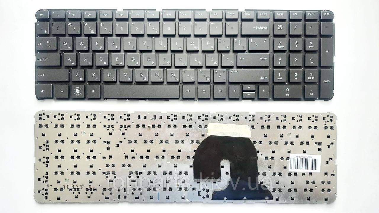 Клавіатура для ноутбуків HP Pavilion dv7-4000, dv7-5000 Series чорна без рамки RU/US
