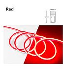 Світлодіодна стрічка Led гнучкий неон 9 Вт 120 LED/м, 12 В червоний у кольоровій оболонці 6х12 мм, IP65, фото 4