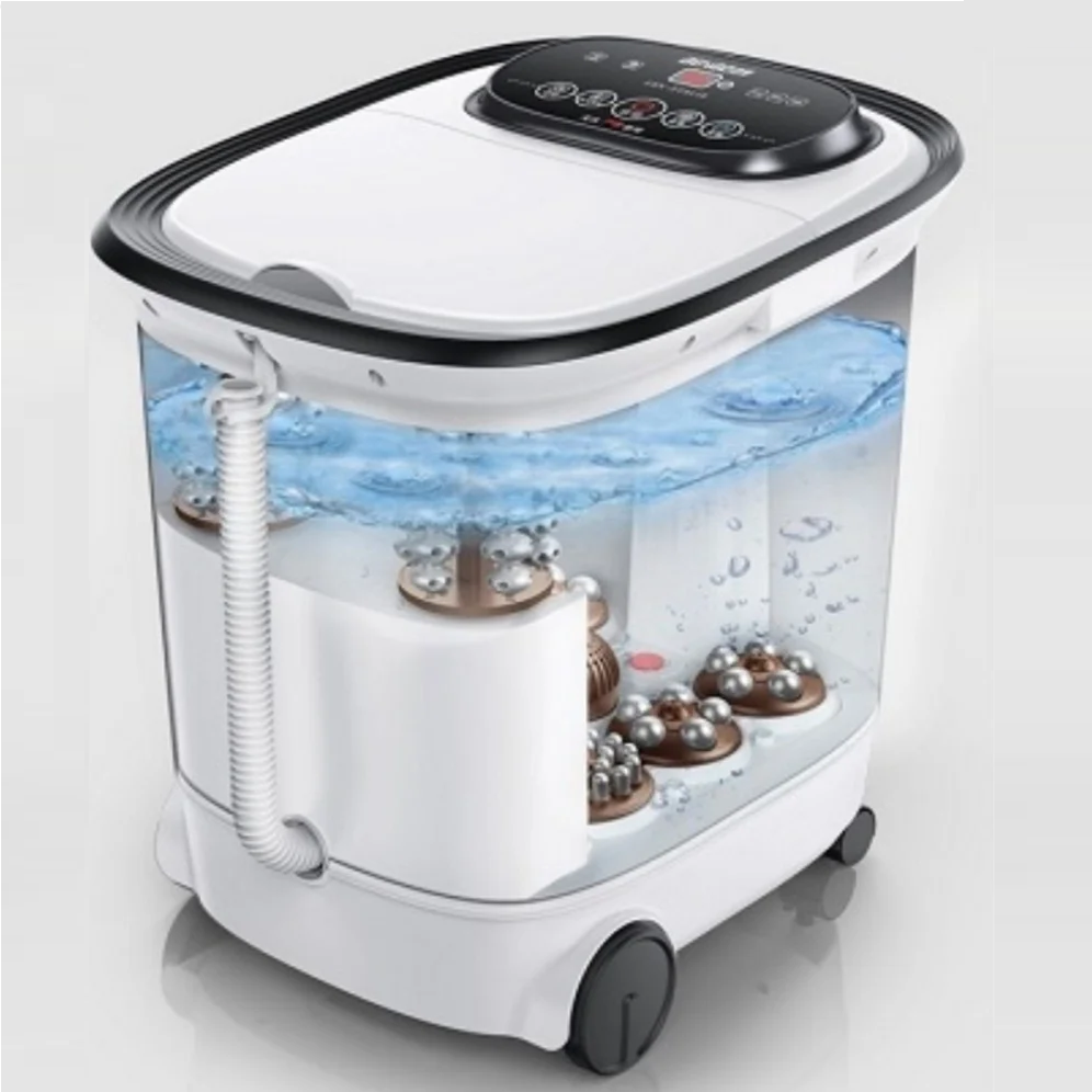 Глибока гідромасажна ванна для ніг Benbo ZY-968 з підігрівом води та масажем гомілки, фото 1