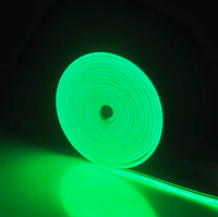 Світлодіодна стрічка Led гнучкий неон 120шт/м 220В 9,6 Вт IP65 зелений LS720