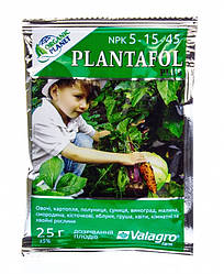 Добриво Плантафол+ (Plantafol Plus) 5.15.45, 25г дозрівання плодів, VALAGRO