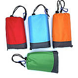 Підстилка для пляжу водонепроникна червона 148х141 килимок для пікніка кемпінгу складаний, фото 9