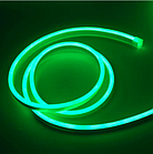 Світлодіодна стрічка Led гнучкий неон 120шт/м 220В 9,6 Вт IP65 зелений LS720, фото 4