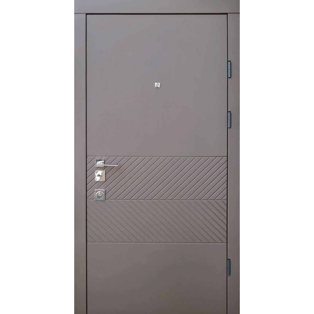 Вхідні двері Qdoors Авангард Б'юті-М карамельне дерево софт/біла коробка 2 кольори