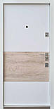 Вхідні двері Qdoors Авангард Б'юті-М карамельне дерево софт/біла коробка 2 кольори, фото 2