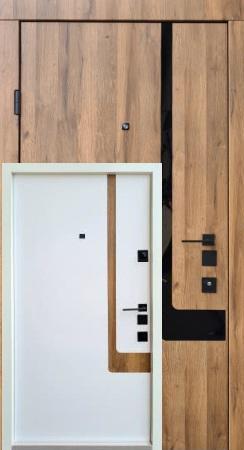 Вхідні двері Qdoors Авангард Босфор-Аk дуб артизан/біла коробочка 2 кольори
