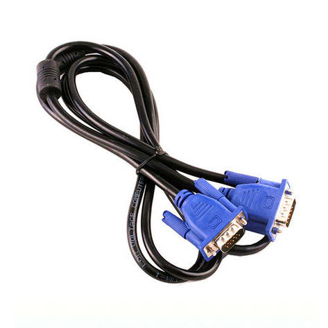 Кабель VGA - VGA 1.3м з феритовими кільцями, фото 1