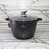 Каструля казан із мармуровим покриттям 6.2 л 24 см Edenberg EB-1171 Глибокий казан індукційне дно, фото 4