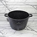 Каструля казан із мармуровим покриттям 6.2 л 24 см Edenberg EB-1171 Глибокий казан індукційне дно, фото 7
